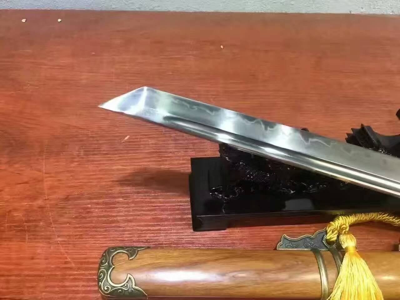 Tang dao,High carbon steel burn blade,Rosewood Saya,Alloy fittings - Chinese sword shop