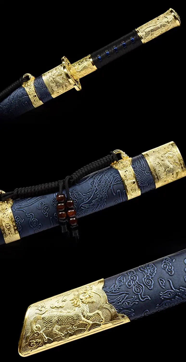 LOONGSWORD,Horse-Cutting Saber High Carbon Steel Blade,Alloy Fittings