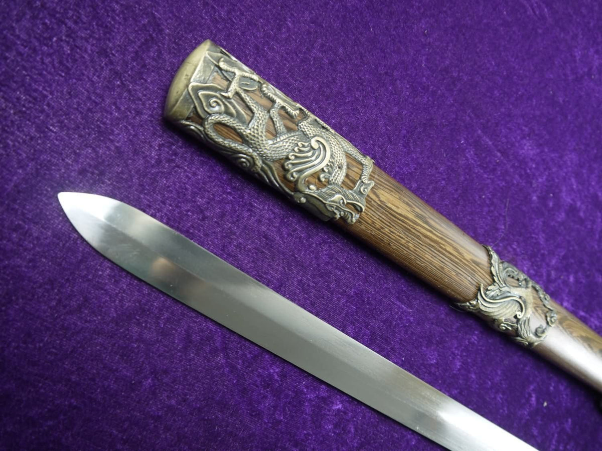 XUANWU Sword sale/Damascus steel blades/Rosewood scabbard/Alloy - Chinese sword shop