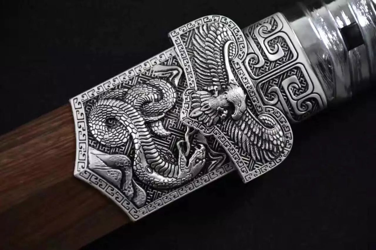 Dao/High carbon steel blade/Rosewood/Alloy fittings/Length 43" - Chinese sword shop