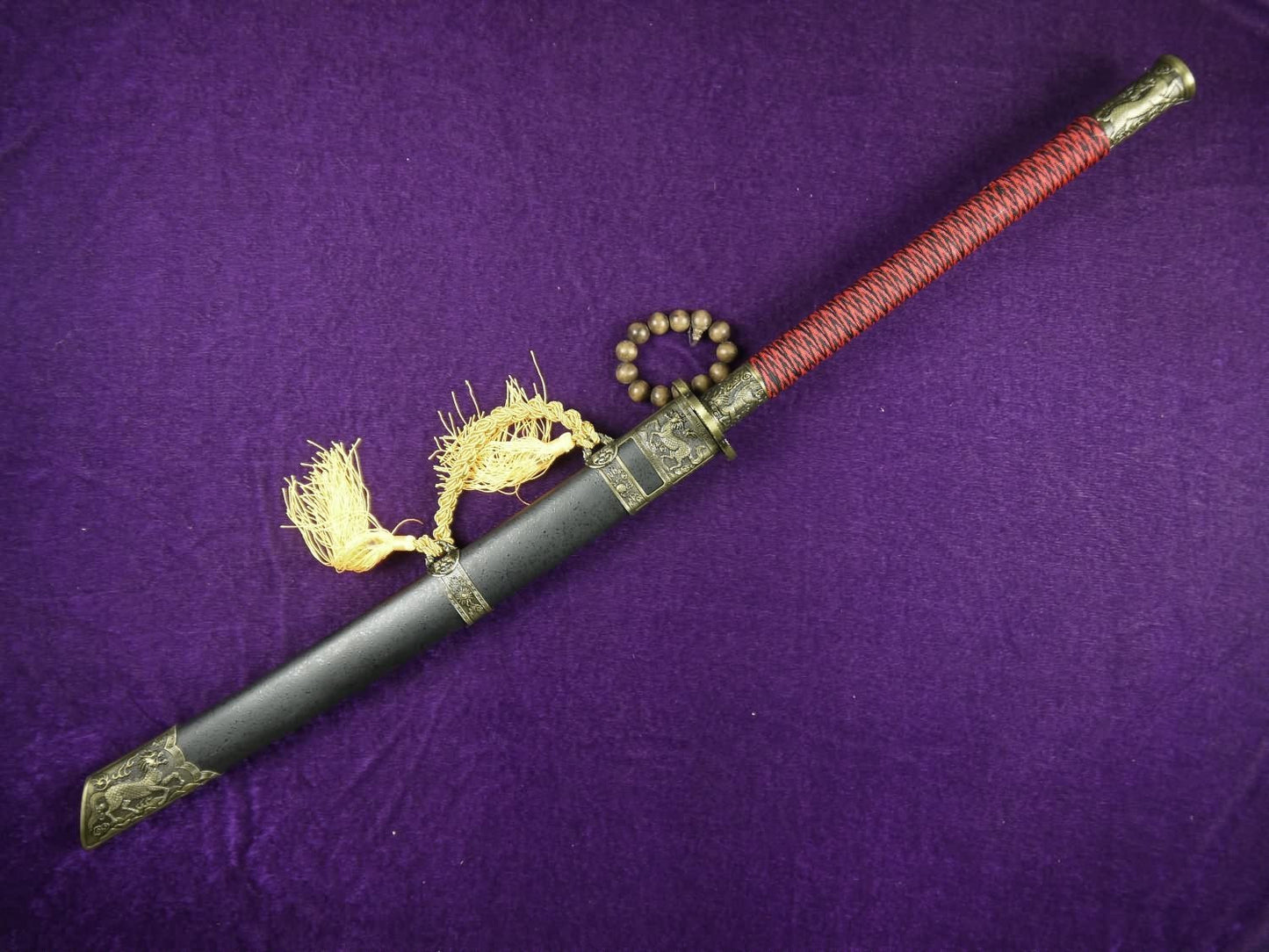 Kang xi dao sword/Damascus steel/Wood scabbard/China chop sabers - Chinese sword shop