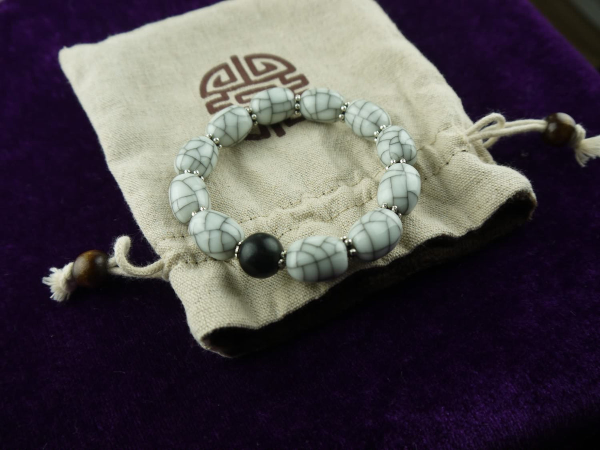 Longquan celadon Ge Kiln/Celadon bracelet/Swarovski no.1124 - Chinese sword shop