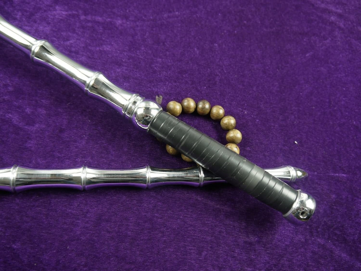 Double whips/Chinese martial arts equipment/Whole stainless steel production/One Pair - Chinese sword shop