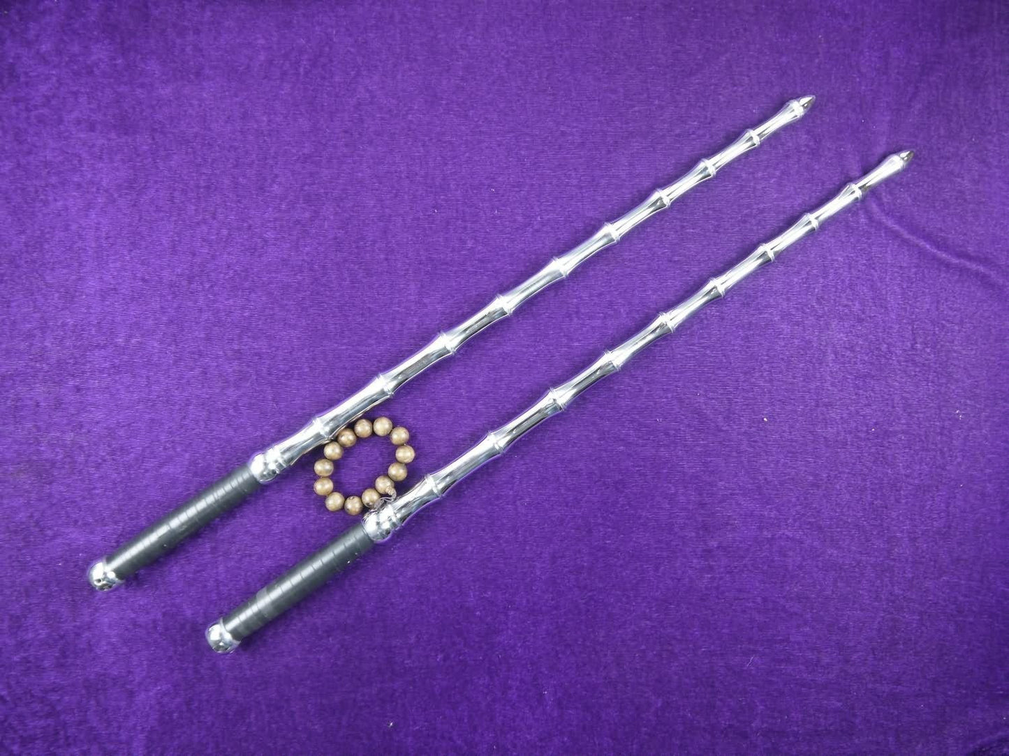 Double whips/Chinese martial arts equipment/Whole stainless steel production/One Pair - Chinese sword shop