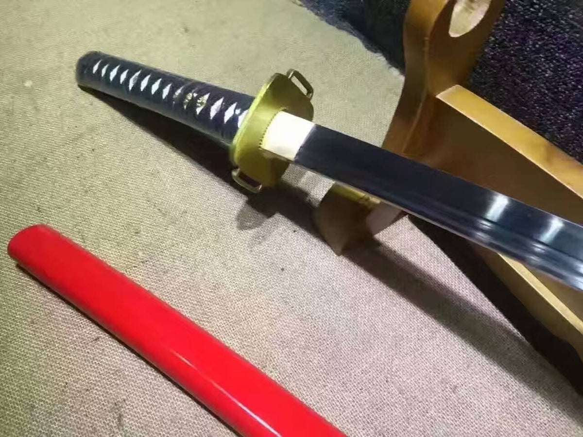 uchigatana,High carbon steel double groove blade,Wood scabbard,Alloy fittings - Chinese sword shop