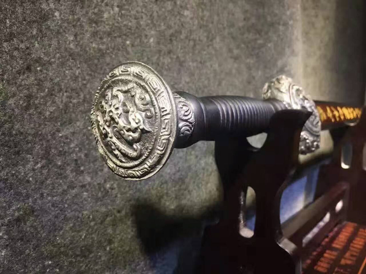 Zodiac sword,High carbon steel blade,Black wood,Alloy fittings - Chinese sword shop