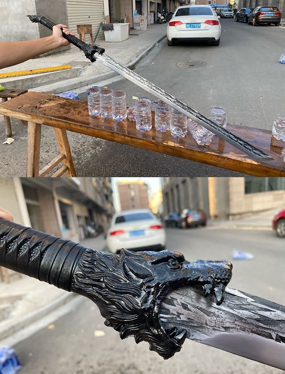 Wolf Dao,Sword Real,Forged High Carbon Steel Blade,Battle Ready,LOONGSWORD