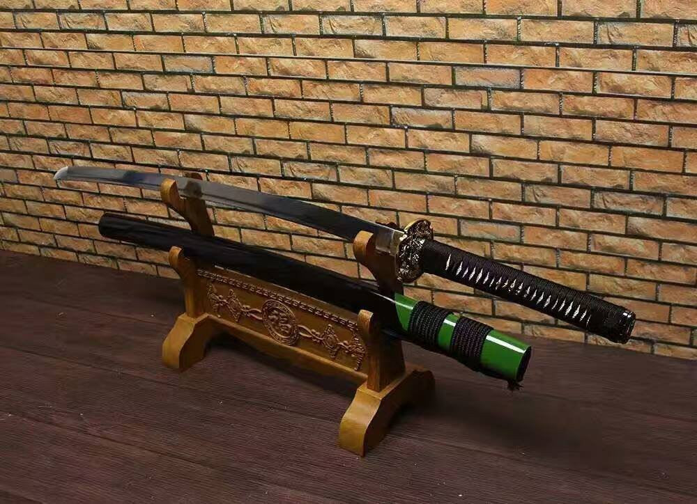 Samurai Katana/High carbon steel blade/Solid wood paint scabbard/Alloy fitted/Length 39" - Chinese sword shop