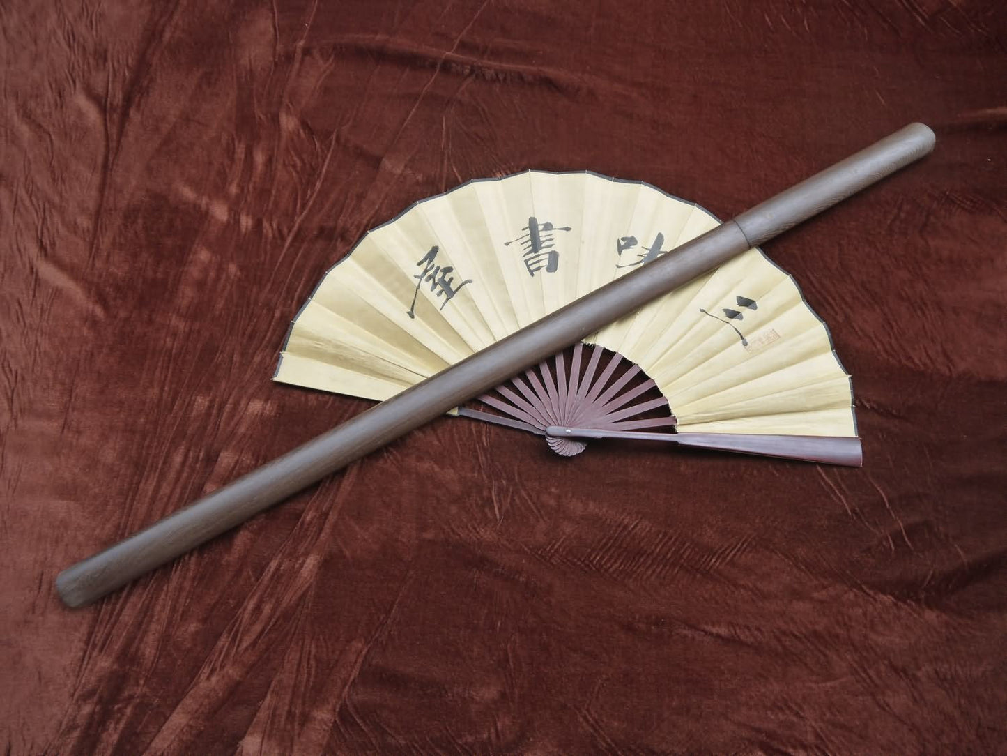 Simple sword/Damascus steel blade/Rosewood scabbard/Full tang - Chinese sword shop