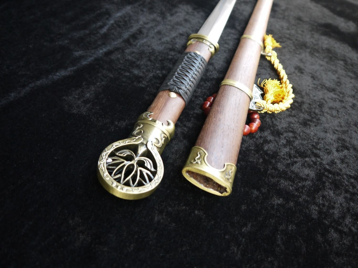 Pei Dong sword/Damascus steel blade/Rosewood scabbard/Length 41" - Chinese sword shop
