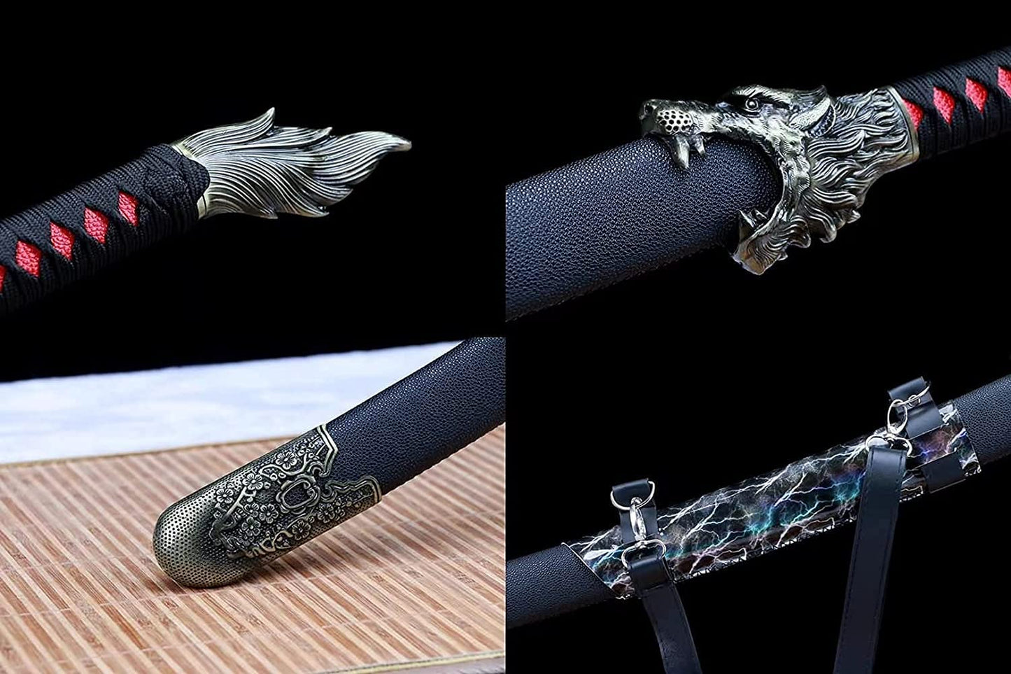 Wolf Machete Knife Camping Knife High Carbon Steel Blade Battle Ready