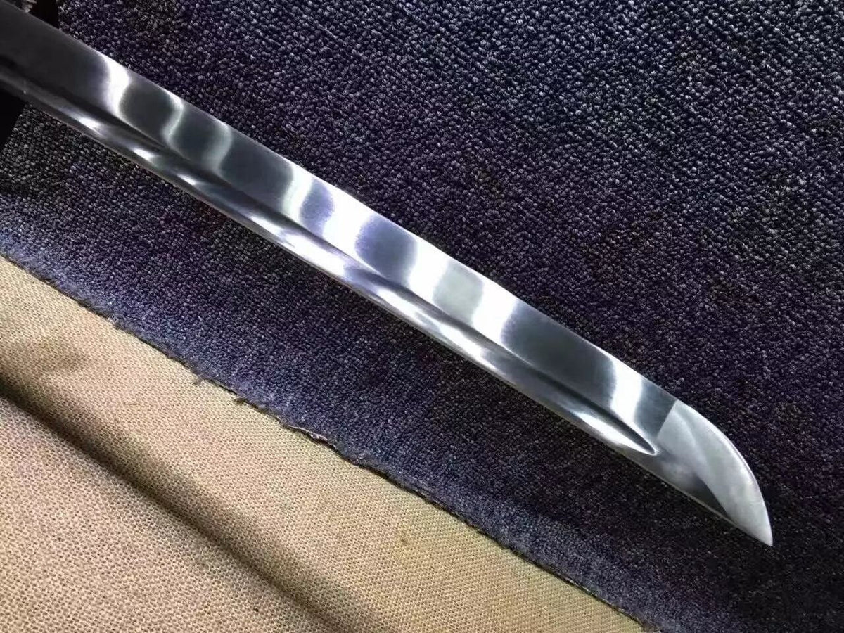 katana/Samurai sword/Medium carbon steel/Alloy fitted/Red paint Koshirae - Chinese sword shop