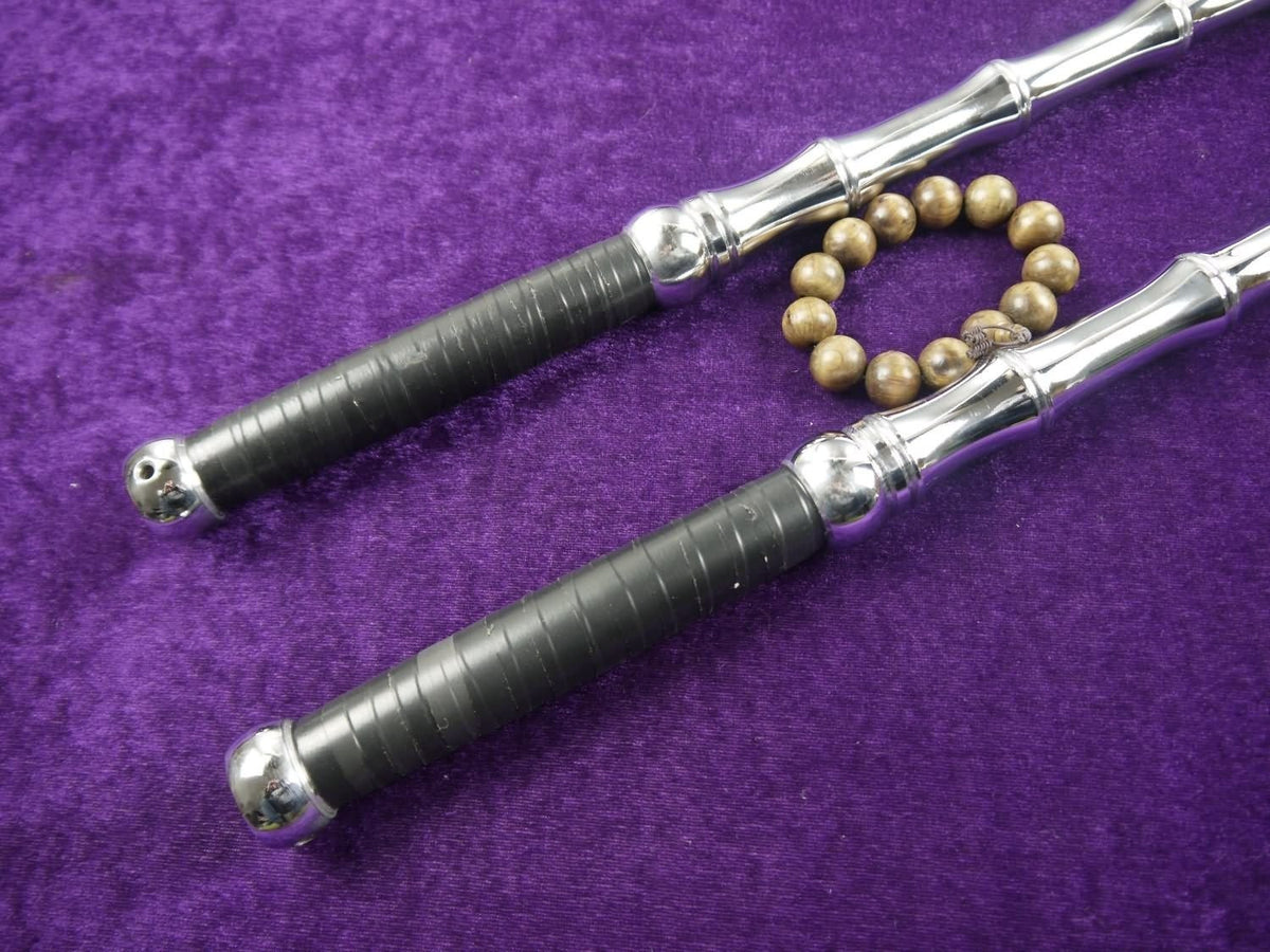 Double whips/Chinese martial arts equipment/Whole stainless steel production/One Pair - Chinese sword shop
