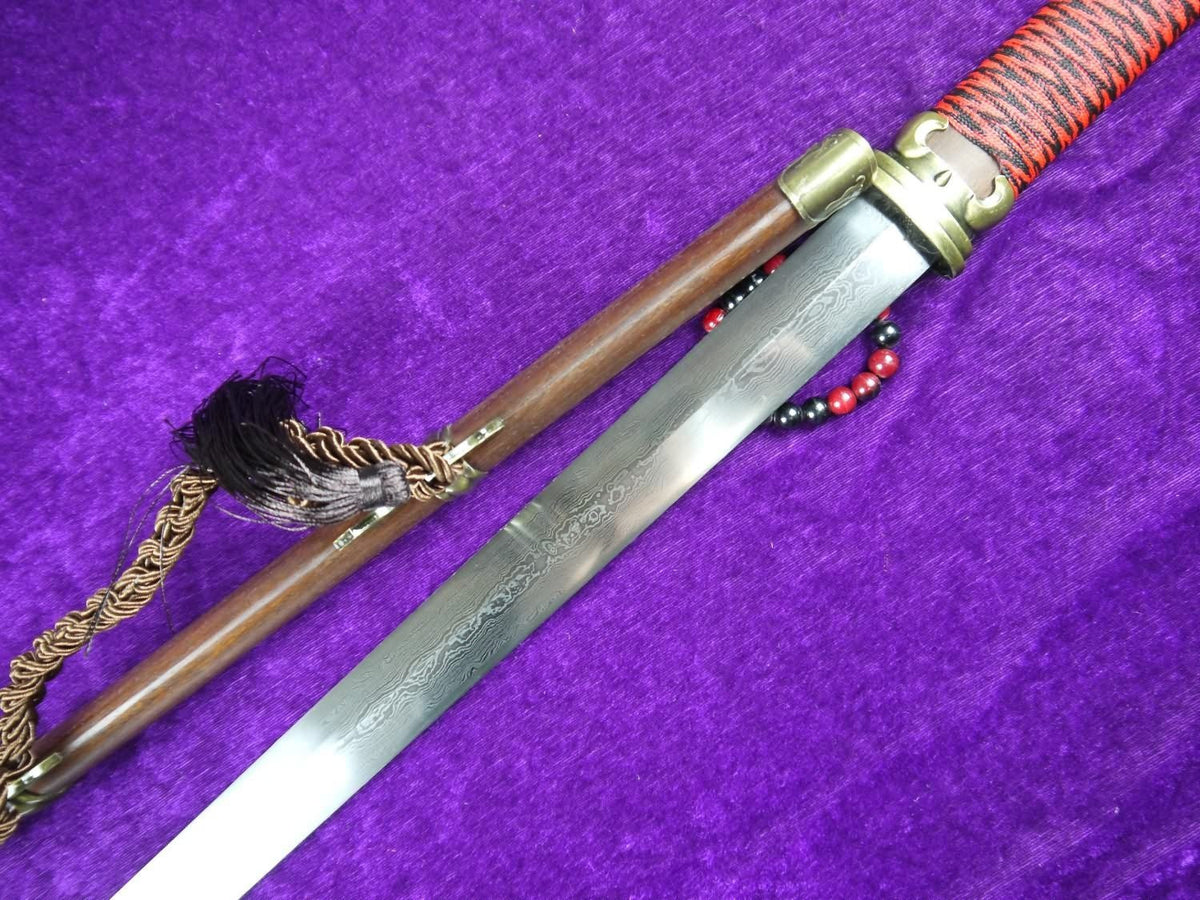 Han jian/Pei Dong jian/Damascus steel blade/Rosewood scabbard - Chinese sword shop
