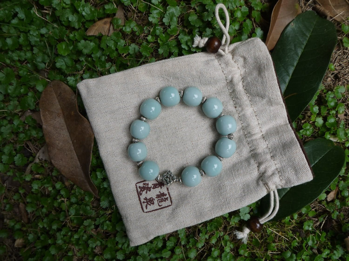 Longquan celadon Di Kiln/Celadon bracelet/Swarovski no.629 - Chinese sword shop