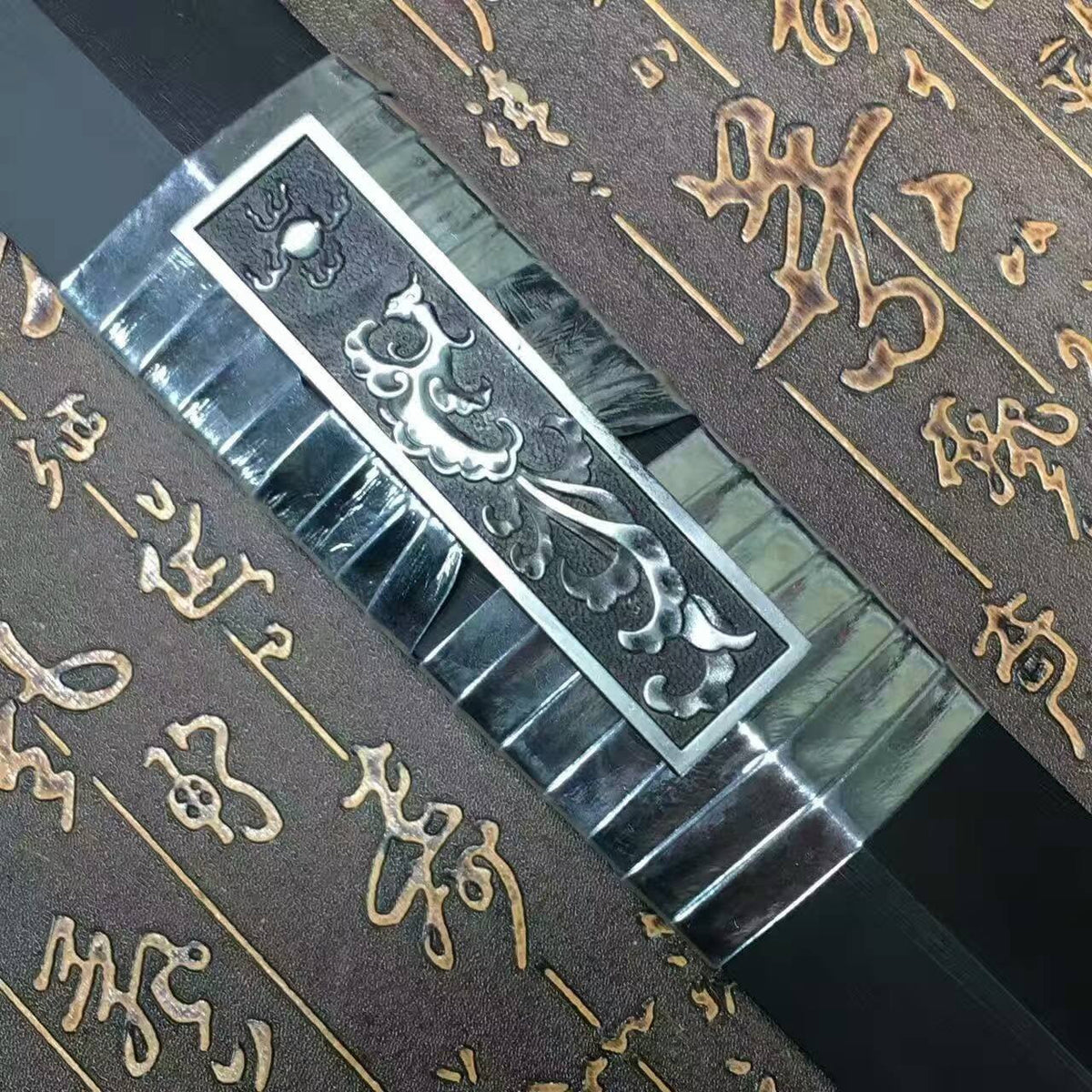Han jian/High carbon steel eight surface blade/Black wood/Alloy handle - Chinese sword shop