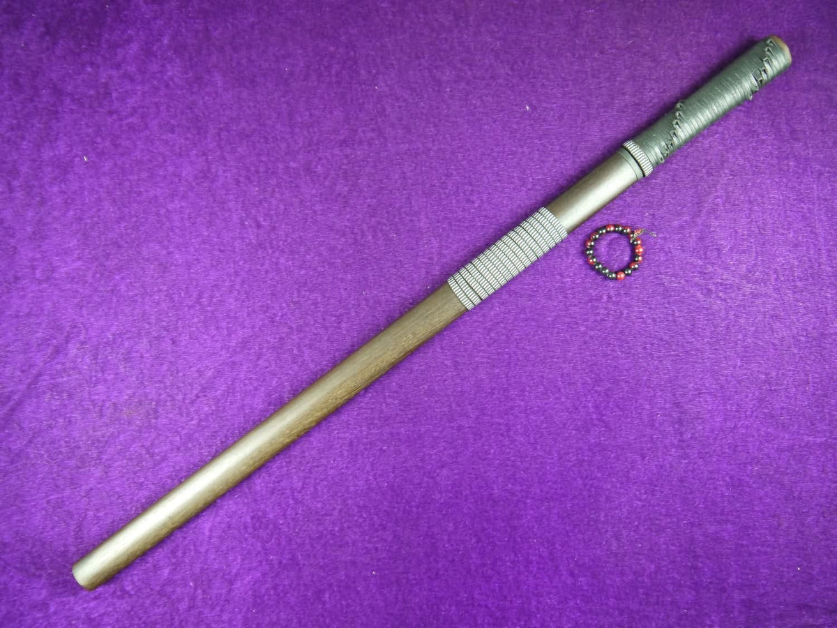 Chinese sword/Damascus steel Single groove blade/Full tang/Rosewood - Chinese sword shop