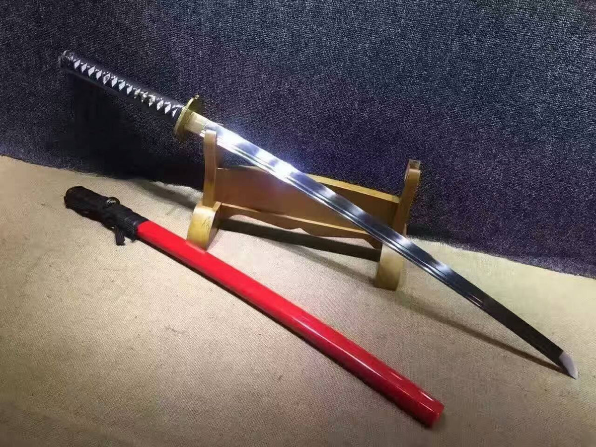 uchigatana,High carbon steel double groove blade,Wood scabbard,Alloy fittings - Chinese sword shop