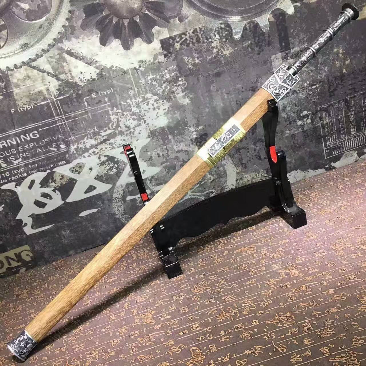 Han sword/High carbon steel eight surface blade/Rosewood/Alloy handle - Chinese sword shop