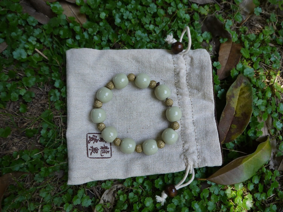 Longquan celadon Di Kiln/Celadon bracelet/Swarovski no.626 - Chinese sword shop