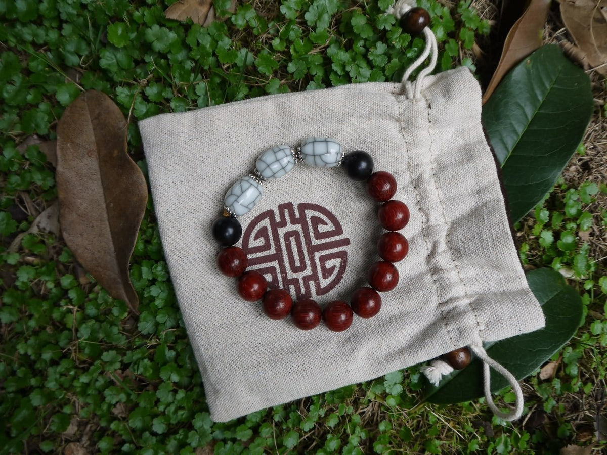 Porcelain Bracelet/Ge Kiln Celadon/World Intangible Cultural Heritage/Three celadon beads/NO.9 - Chinese sword shop