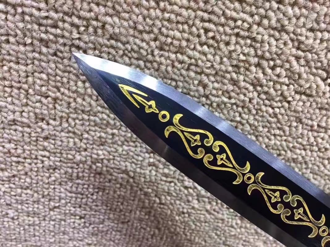 Han jian(High carbon steel blade,Redwood scabbard,Brass fittings)Full Tang - Chinese sword shop