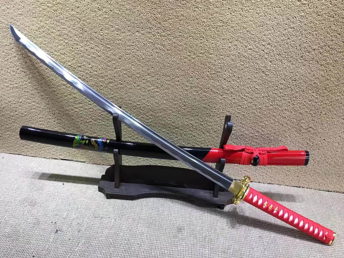 Nihontou sword,Medium carbon steel,Paint scabbard,Alloy fitted - Chinese sword shop