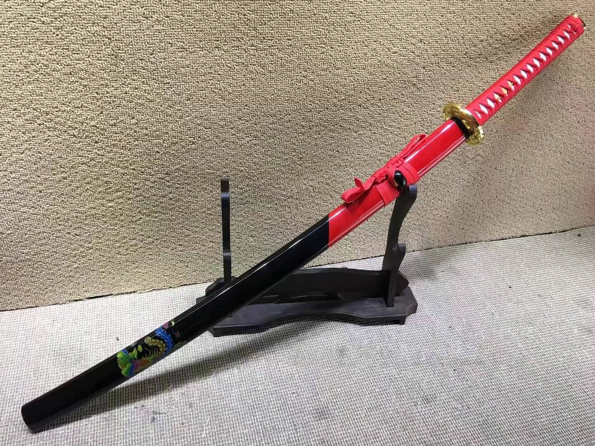 Nihontou sword,Medium carbon steel,Paint scabbard,Alloy fitted - Chinese sword shop