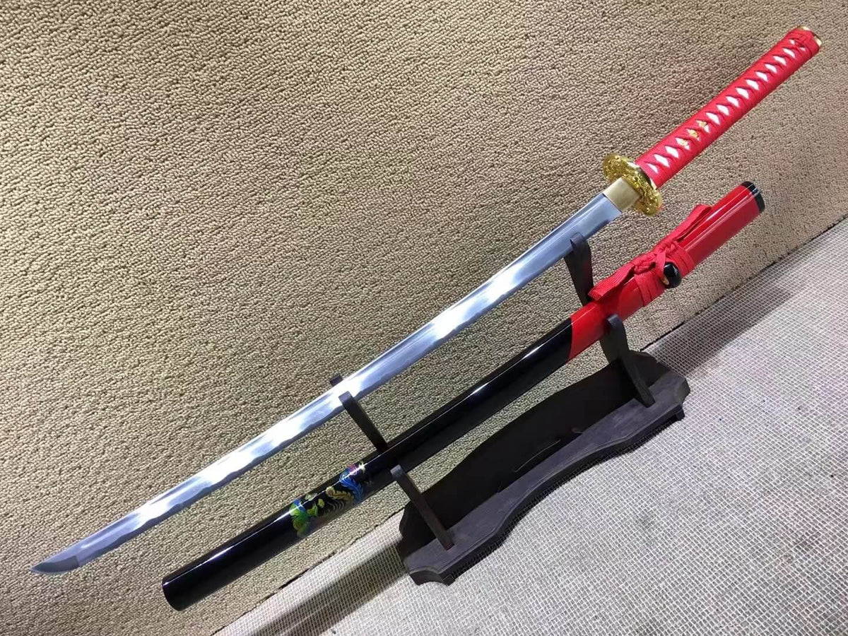 Nihontou sword,Medium carbon steel,Paint scabbard,Alloy fitted - Chinese sword shop