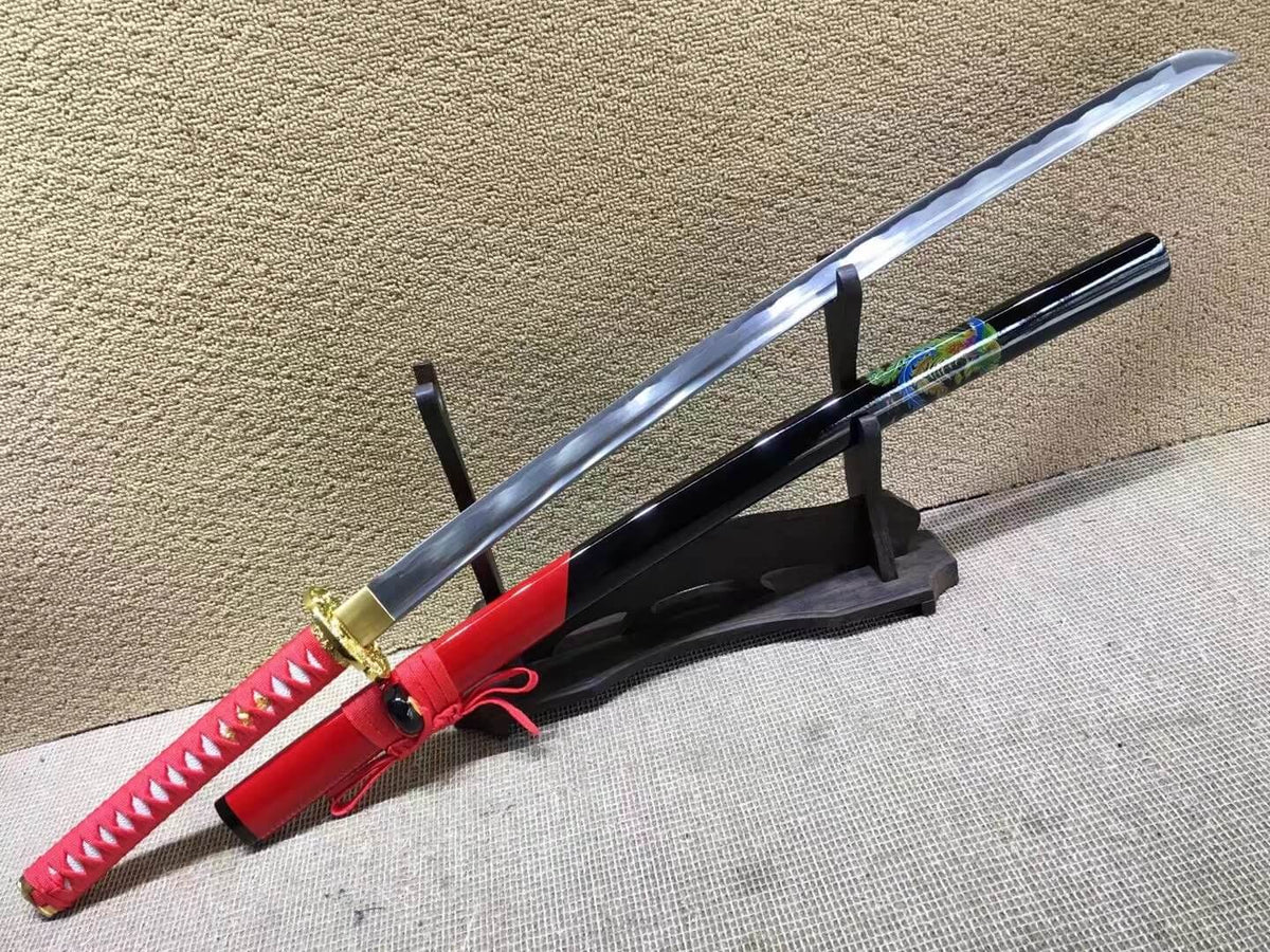 Nihontou sword,Medium carbon steel,Paint scabbard,Alloy fitted - Chinese sword shop