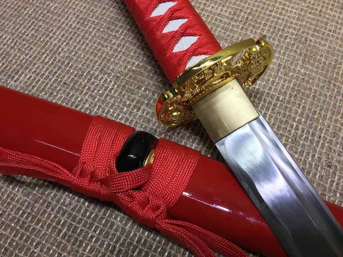 Nihontou sword,Medium carbon steel,Paint scabbard,Alloy fitted - Chinese sword shop