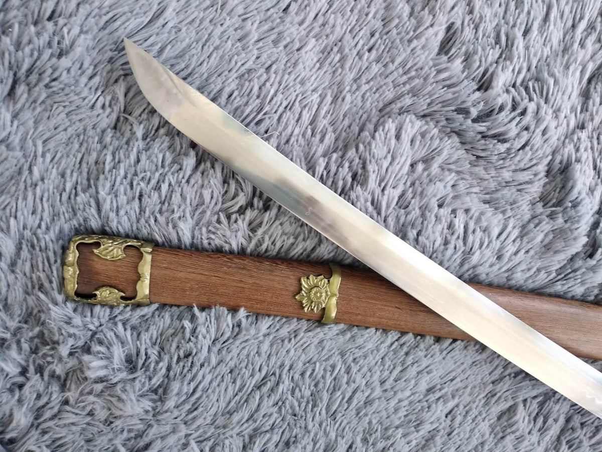 Nihontou Tachi,High carbon steel Clay temper,Rosewood,Alloy - Chinese sword shop