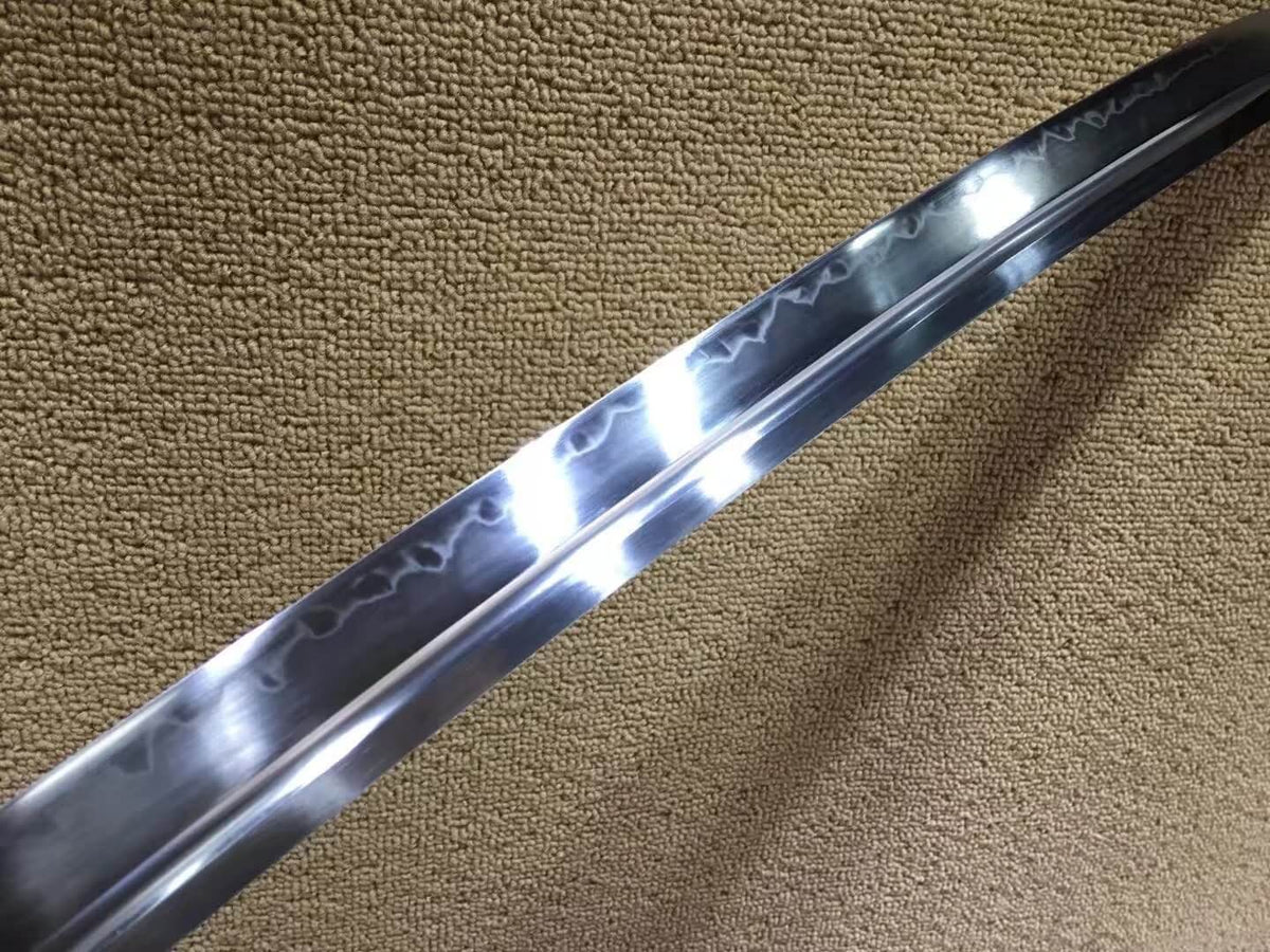 Broadsword,Qing dao,High-carbon steel burn blade,Black wood scabbard - Chinese sword shop