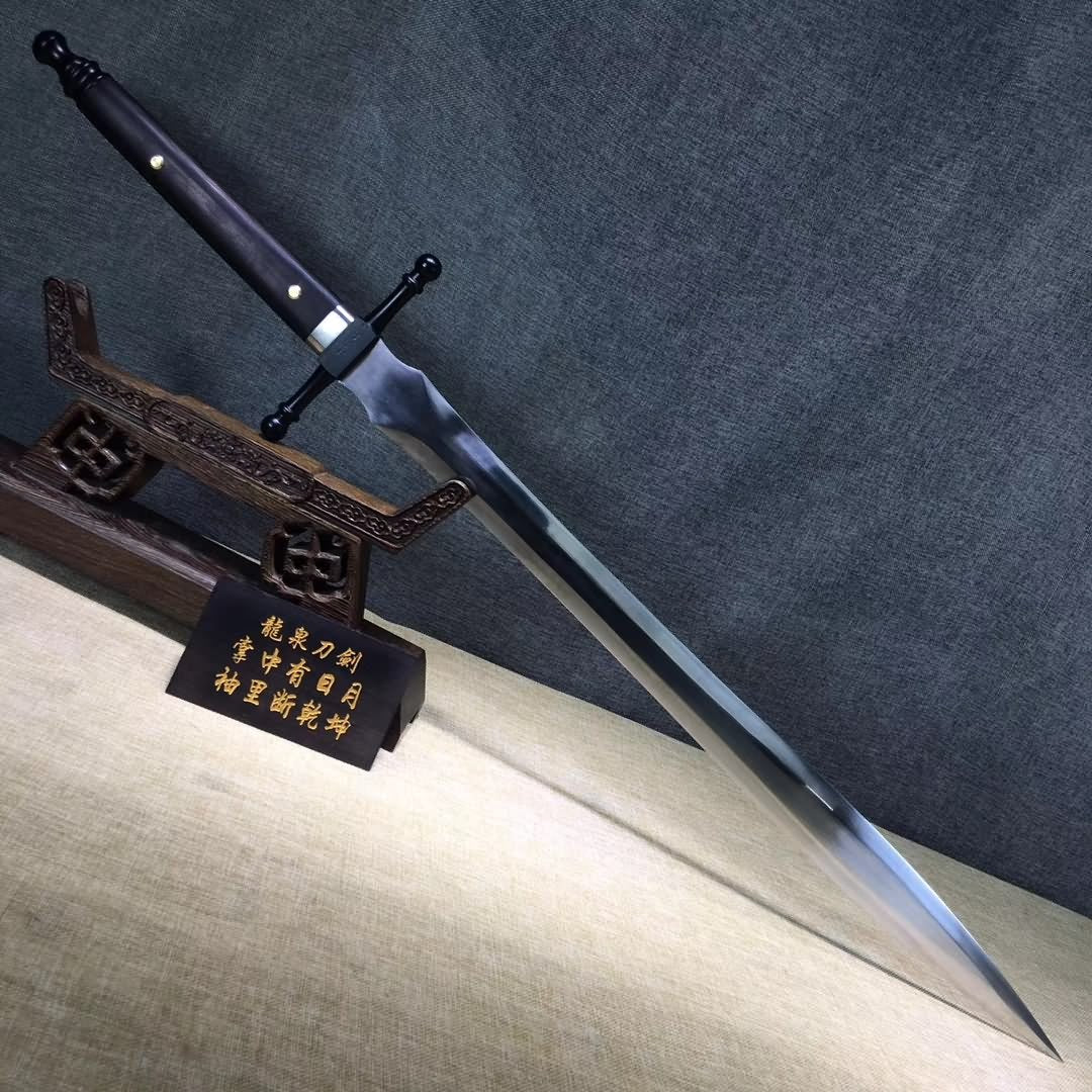 Knightly Sword,High carbon steel blade,Leather scabbard - Chinese sword shop