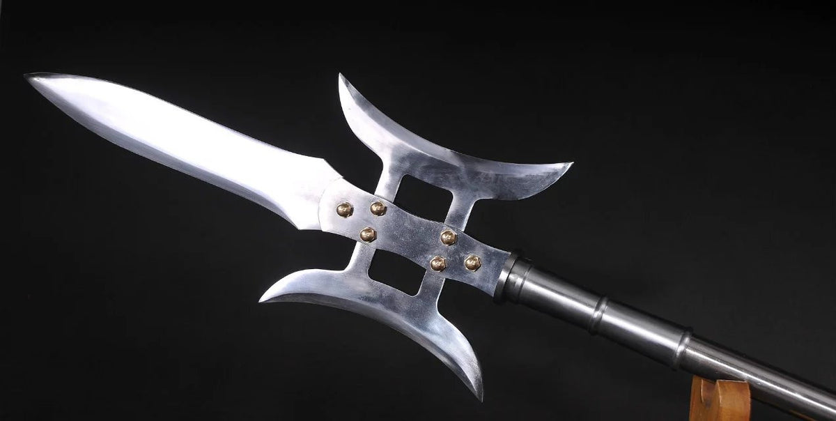 Lv Bu day painting Ji/China spear/High manganese steel Spearhead,Stainless steel rod,Length 81 inch - Chinese sword shop