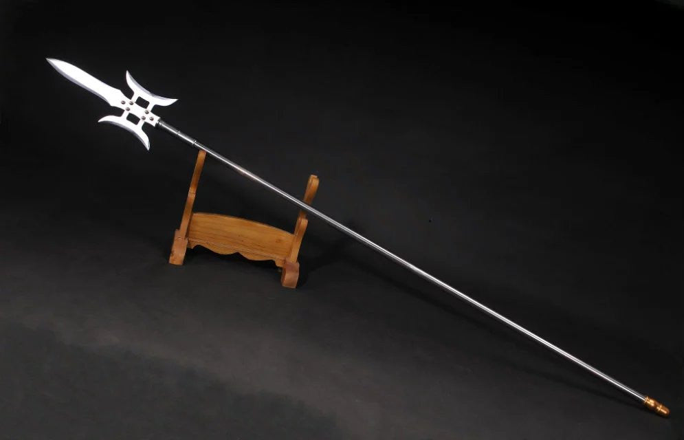 Lv Bu day painting Ji/China spear/High manganese steel Spearhead,Stainless steel rod,Length 81 inch - Chinese sword shop