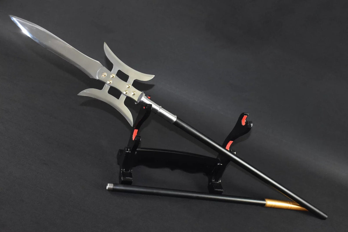 Lv Bu day painting Ji/China spear/High manganese steel Spearhead,Stainless steel rod,Length 81 inch - Chinese sword shop