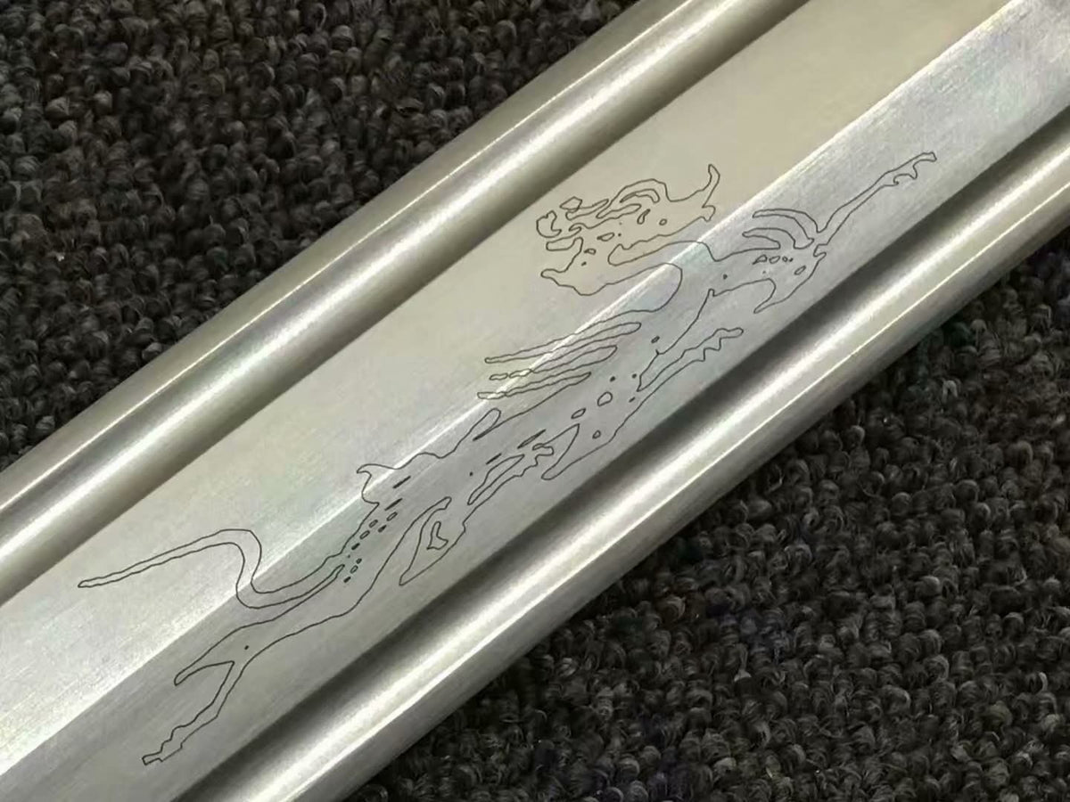 Movie hero sword,High carbon steel blade,Black wood,Alloy - Chinese sword shop