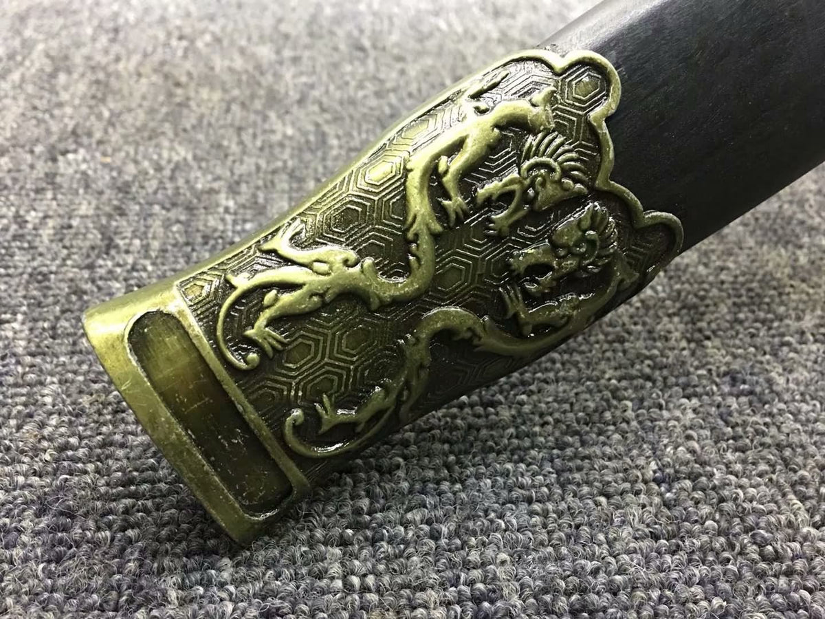Movie hero sword,High carbon steel blade,Black wood,Alloy - Chinese sword shop