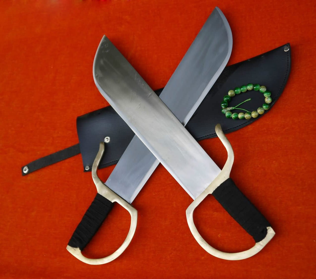 Wing Chun eight cutter/Medium carbon steel blade/Brass hand/Kung fu equipment - Chinese sword shop