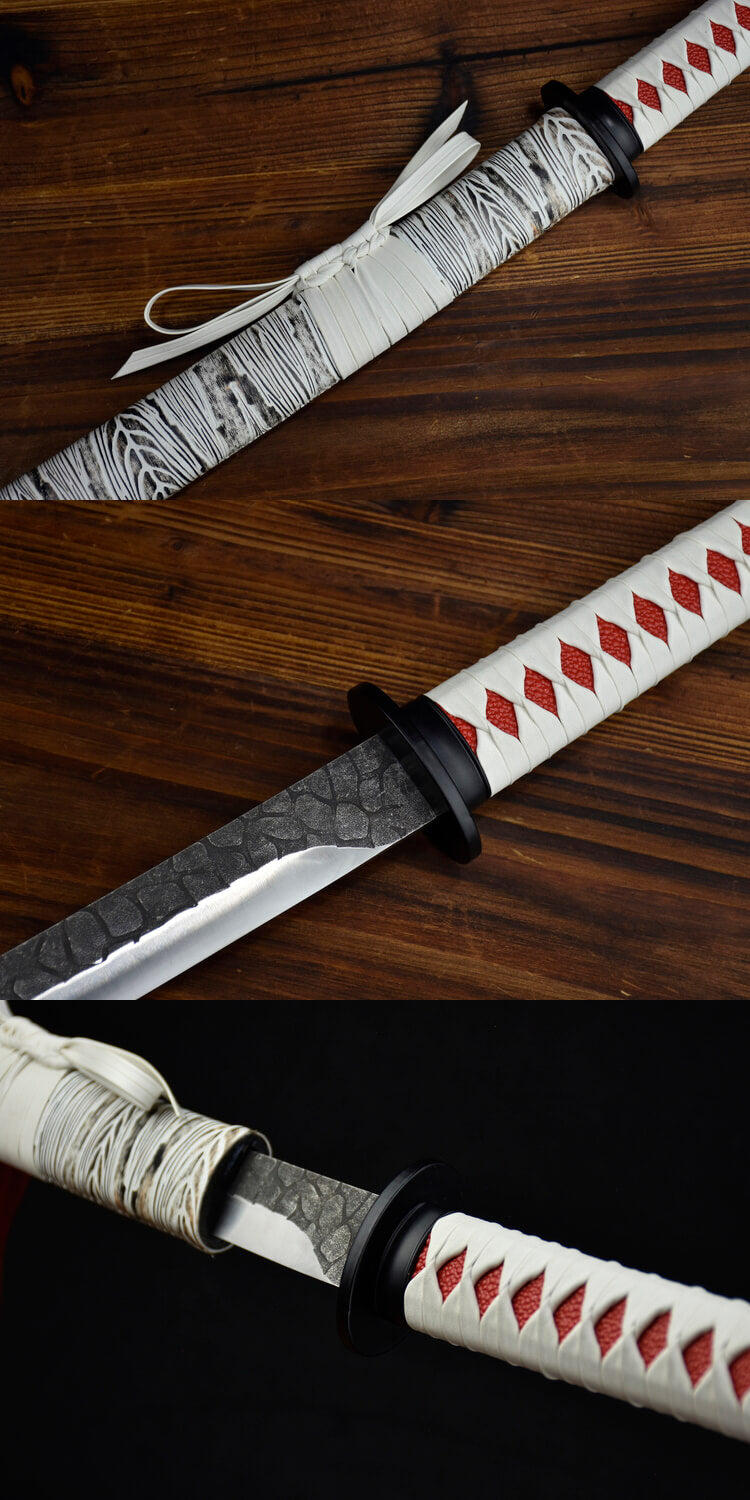 LOONGSWORD,Samrui swords Real,Full Tang,Hand Forged 5Cr15MOV Stainless Steel Blades