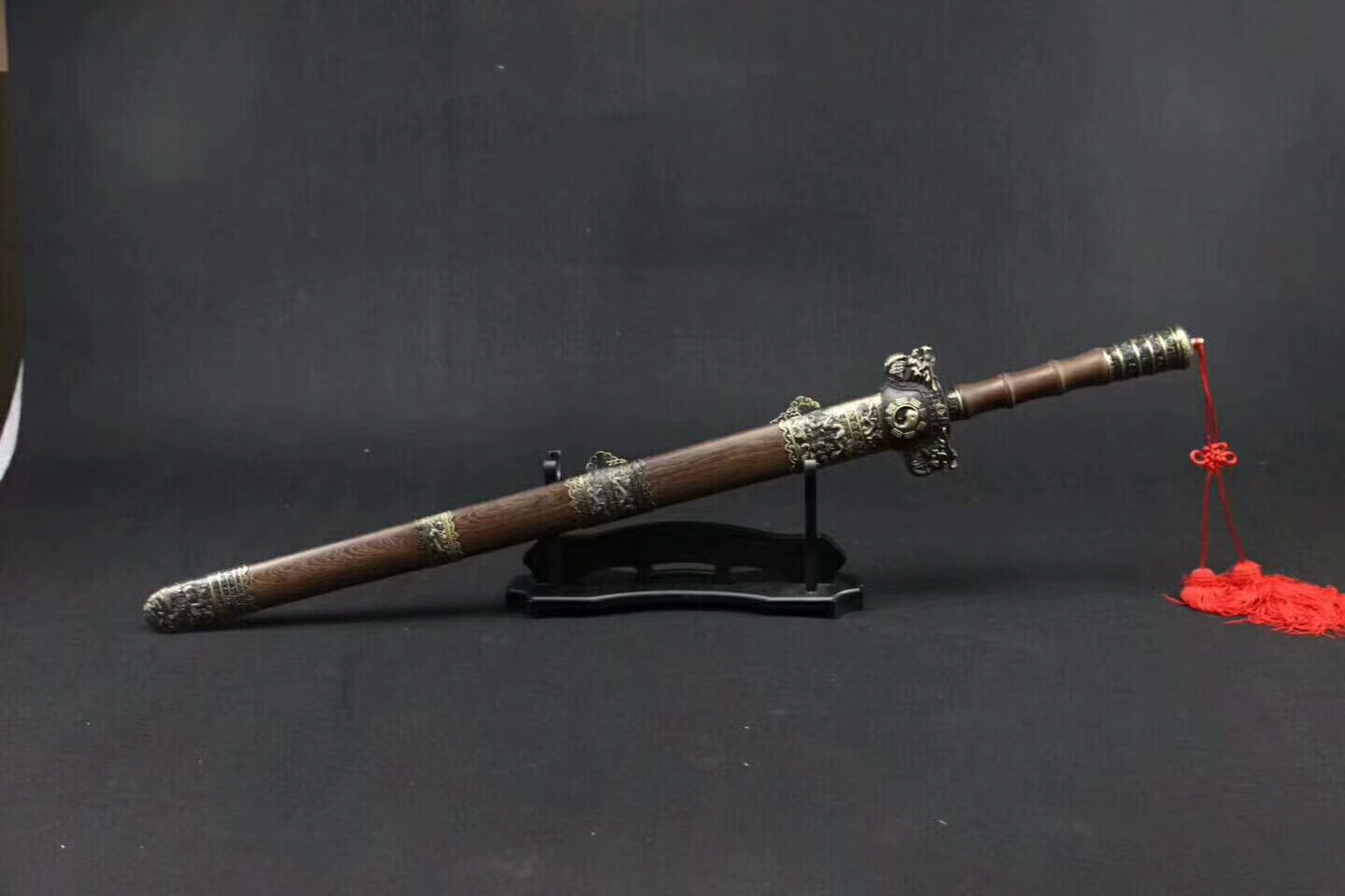 Bagua sword(Medium carbon steel,Rosewood scabbard,Alloy fittings)handmade art - Chinese sword shop