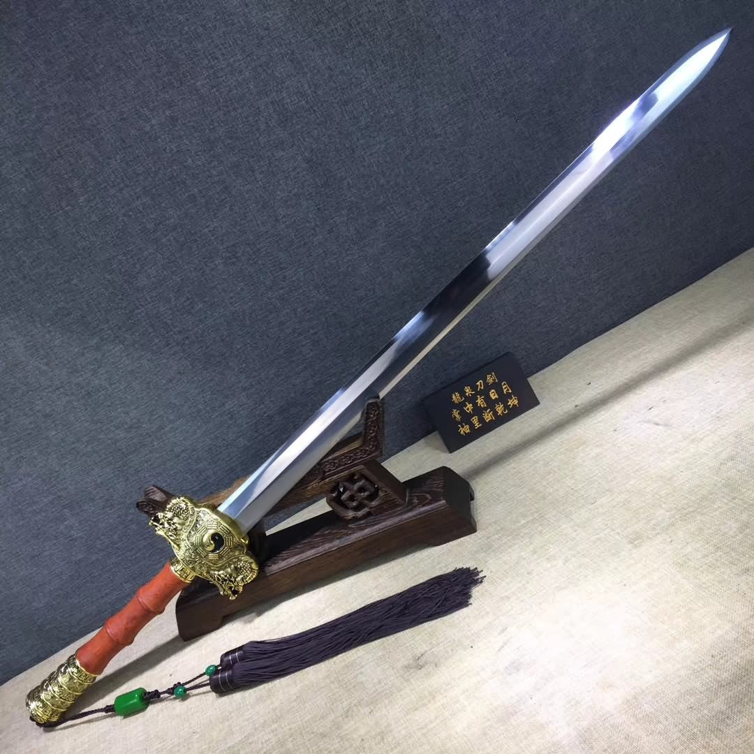 Bagua jian sword,Handmade High carbon steel blade,Redwood,Alloy&handmade art - Chinese sword shop