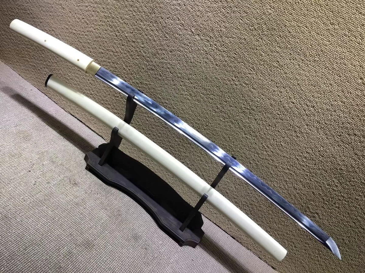 Katana,High carbon steel burn blade,Beech wood scabbard,Length 39" - Chinese sword shop