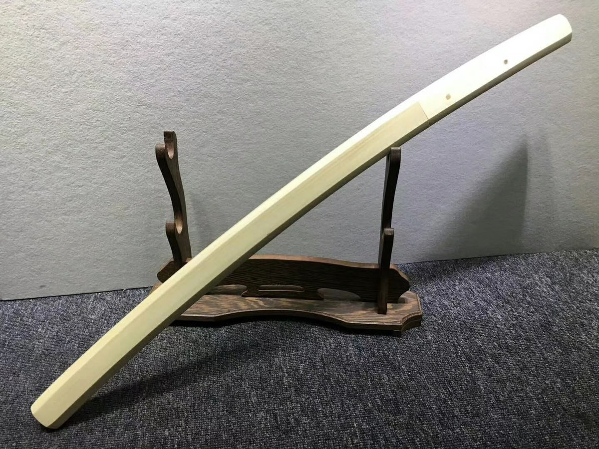 Katana,Handmade High carbon steel burn blade,Beech wood,Length 30" - Chinese sword shop