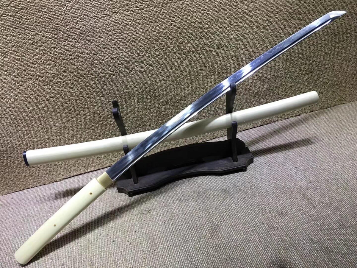Katana,High carbon steel burn blade,Beech wood scabbard,Length 39" - Chinese sword shop