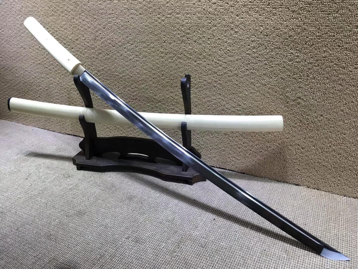 Katana,High carbon steel burn blade,Beech wood scabbard,Length 39" - Chinese sword shop