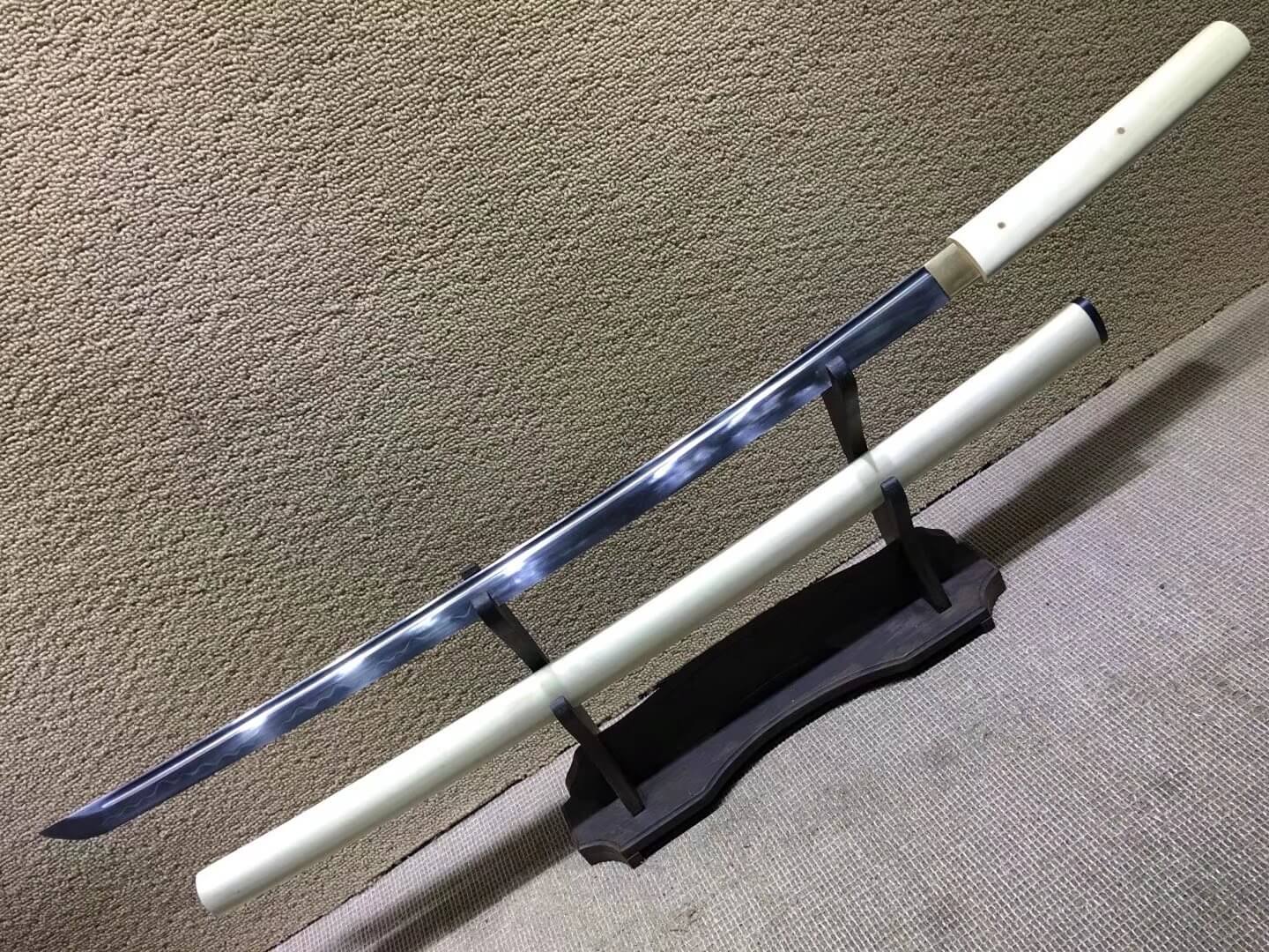 Katana,High carbon steel burn blade,Beech wood scabbard,Length 39" - Chinese sword shop