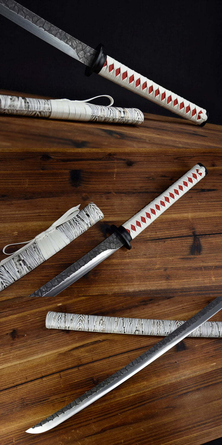 LOONGSWORD,Samrui swords Real,Full Tang,Hand Forged 5Cr15MOV Stainless Steel Blades