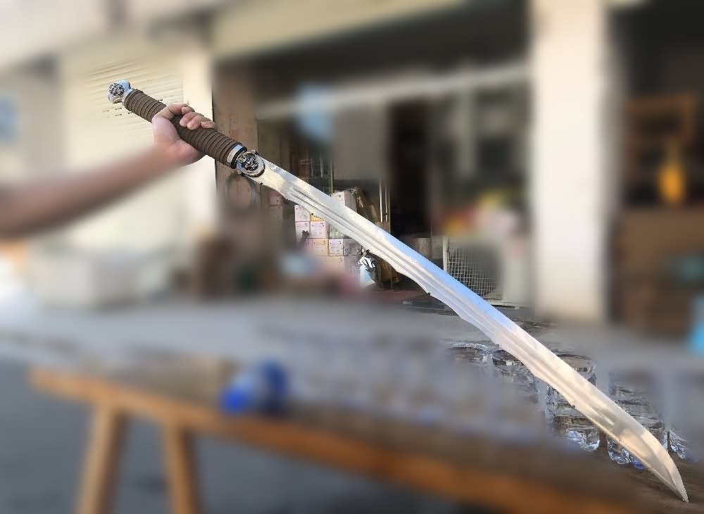 Machete,Forged high carbon steel blade,Wood scabbard